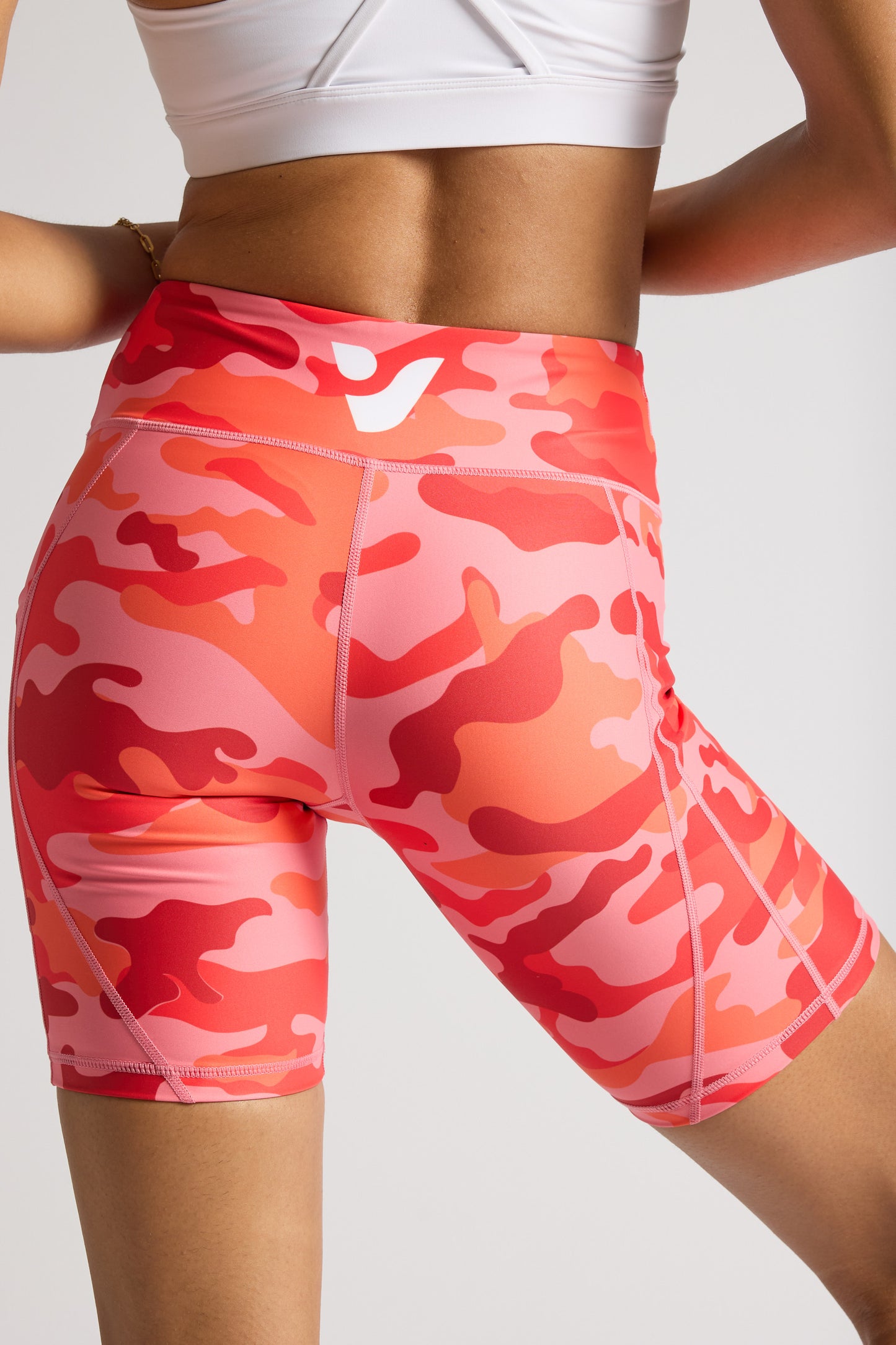 VOXY Biker 8” Short (Orange Camo)