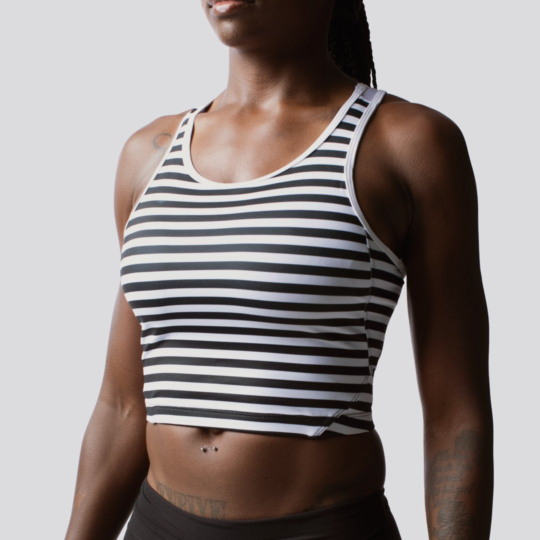 Meshed Up Cropped Sports Bra (Break Free)