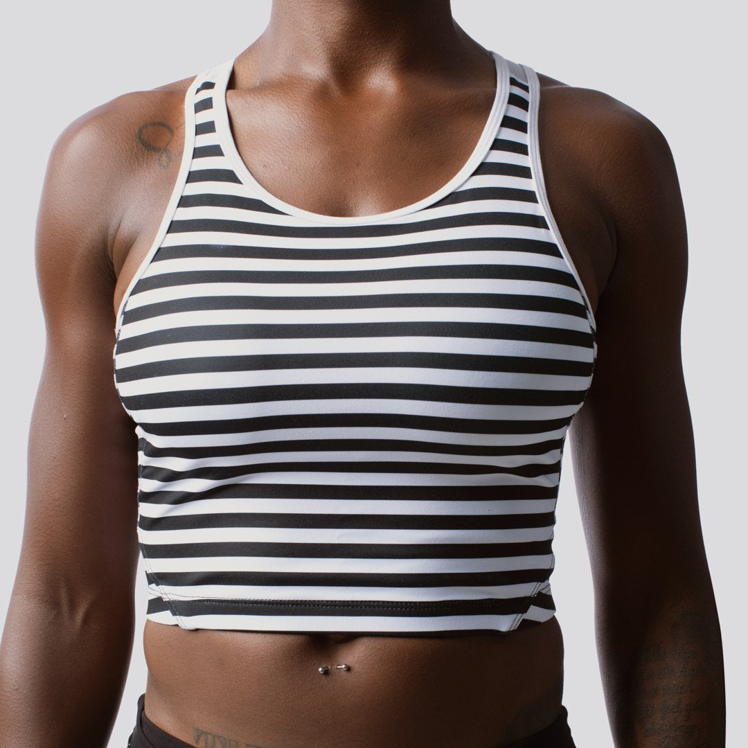 Meshed Up Cropped Sports Bra (Break Free)