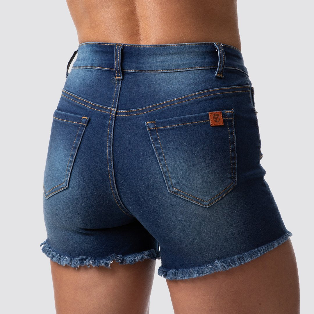 FLEX Stretchy Jean Short (Dark Wash)