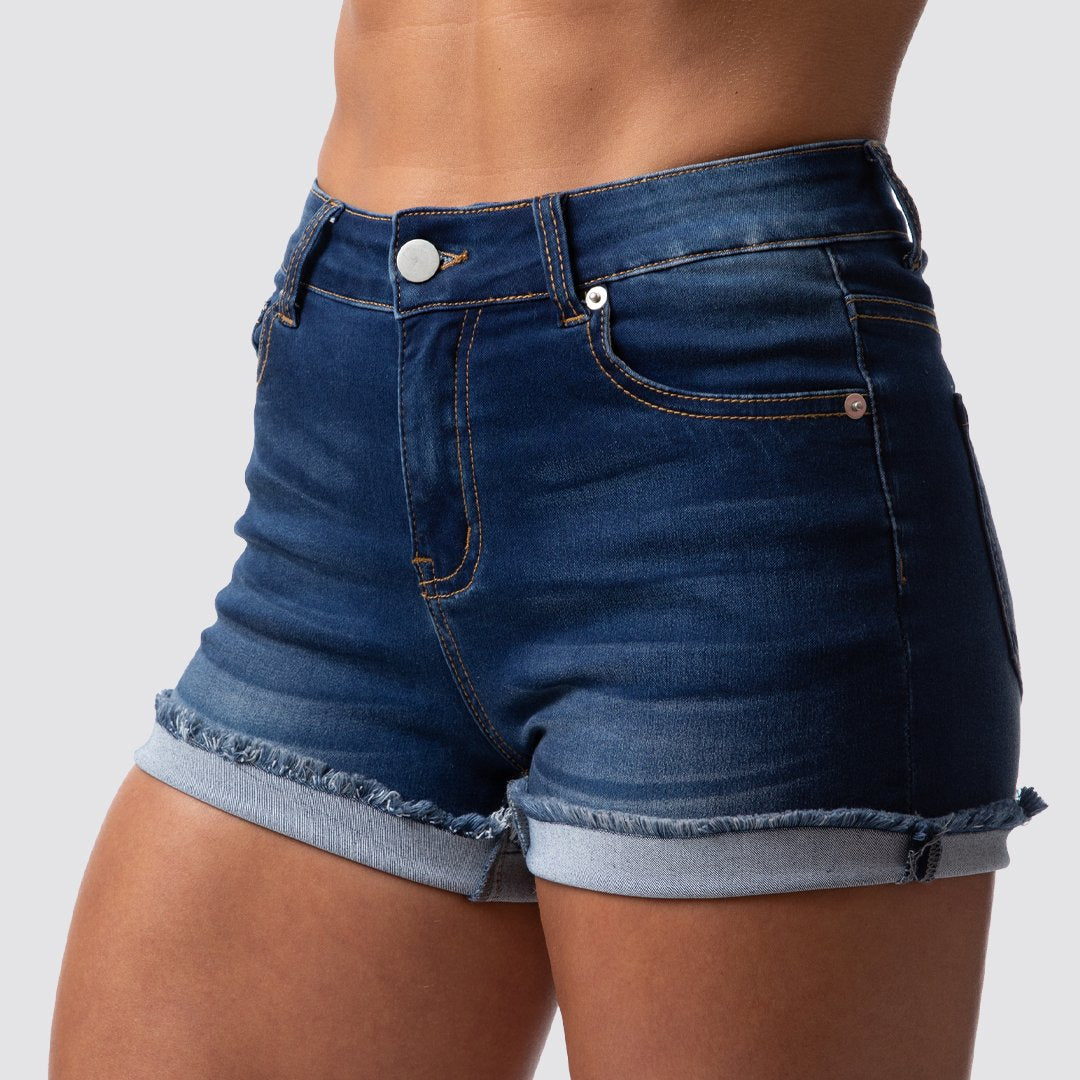 FLEX Stretchy Jean Short (Dark Wash)