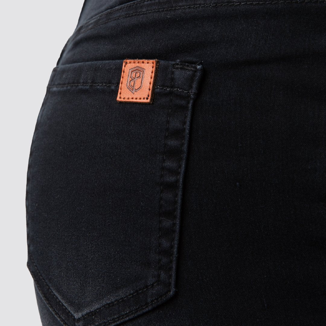 FLEX Stretchy Jean Short (Black Denim)