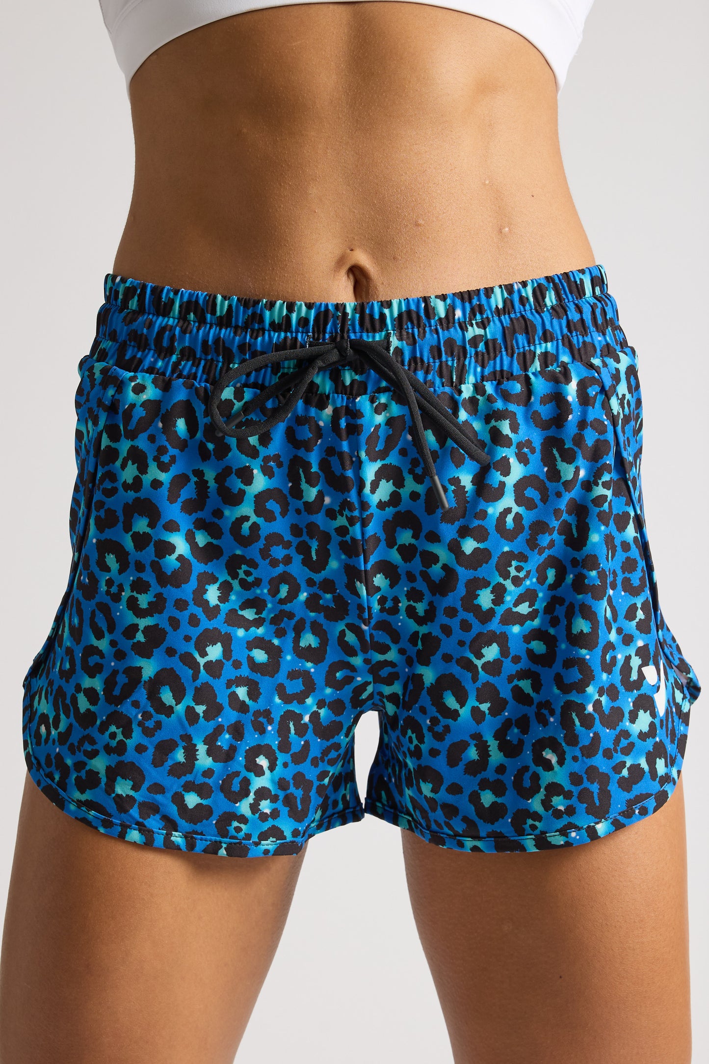 VOXY 2 in 1 Racer Shorts (Blue Leopard)