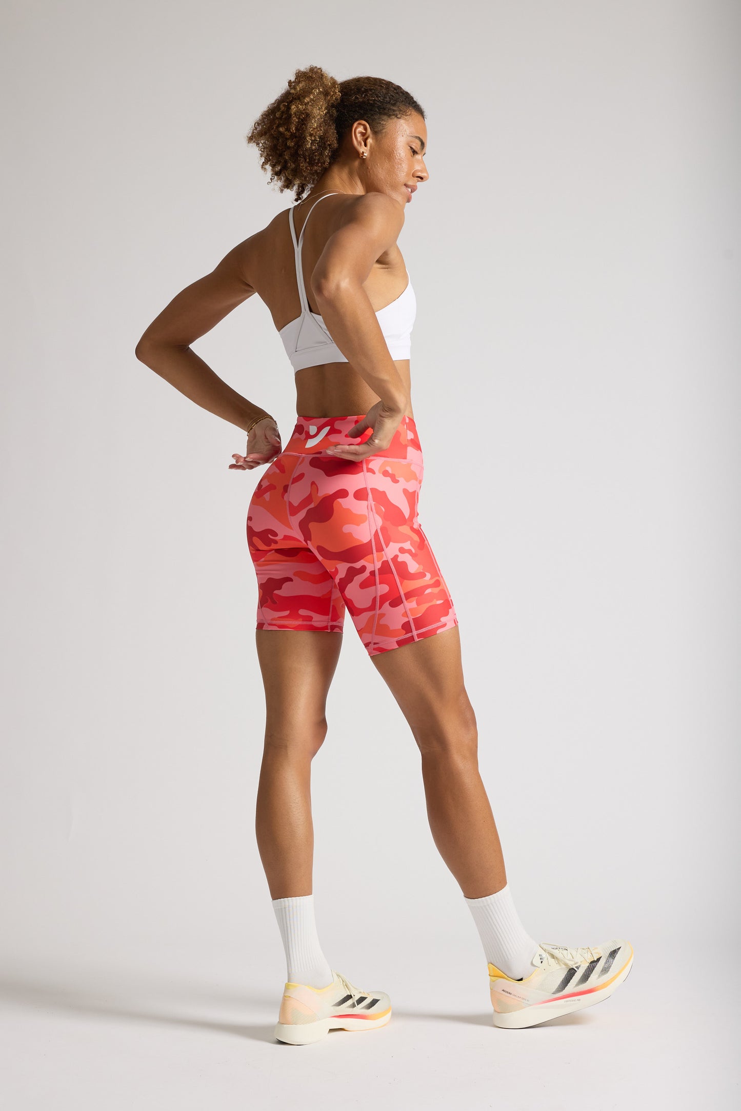 VOXY Biker 8” Short (Orange Camo)
