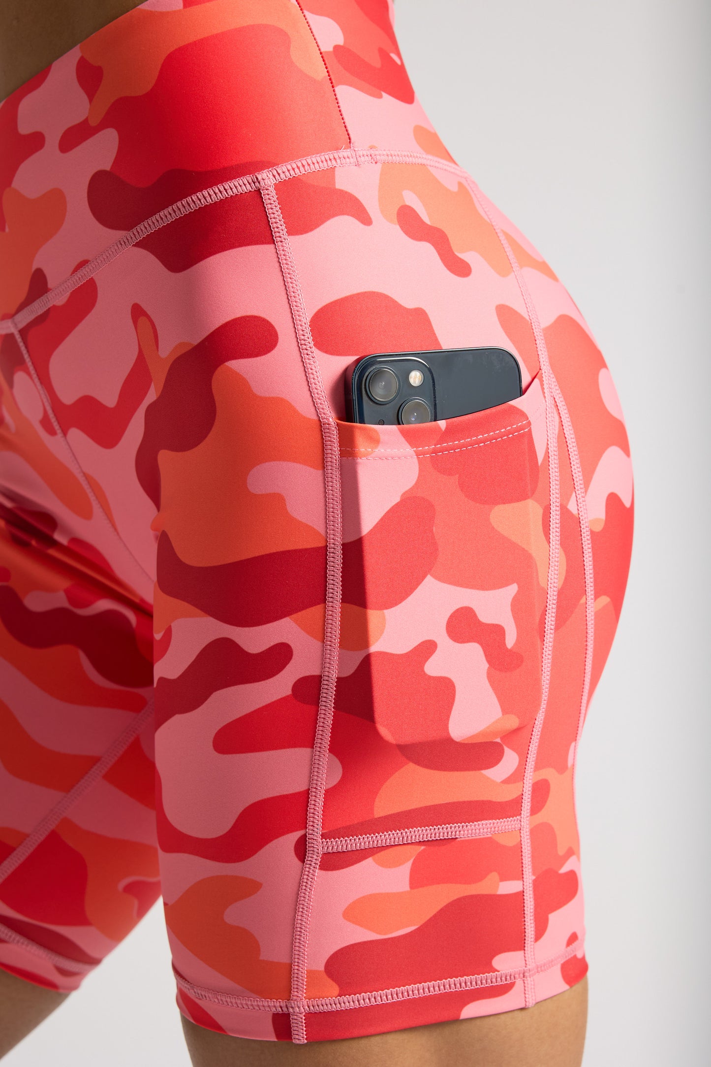 VOXY Biker 8” Short (Orange Camo)