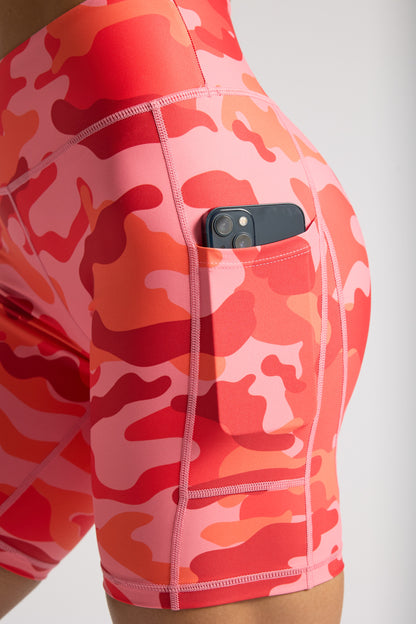 VOXY Biker 8” Short (Orange Camo)