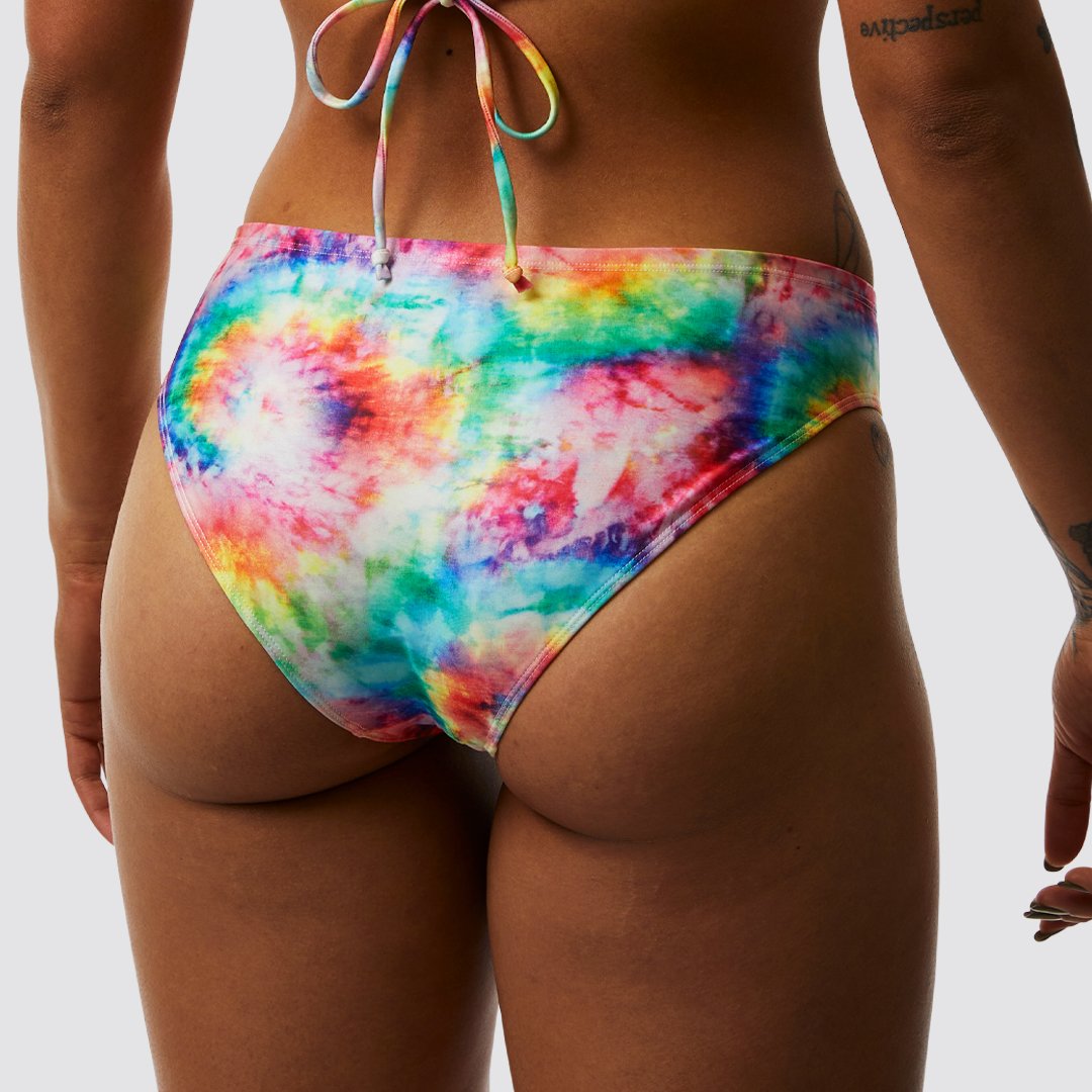 Primitive Bikini Bottom (Rainbow Tie Dye)