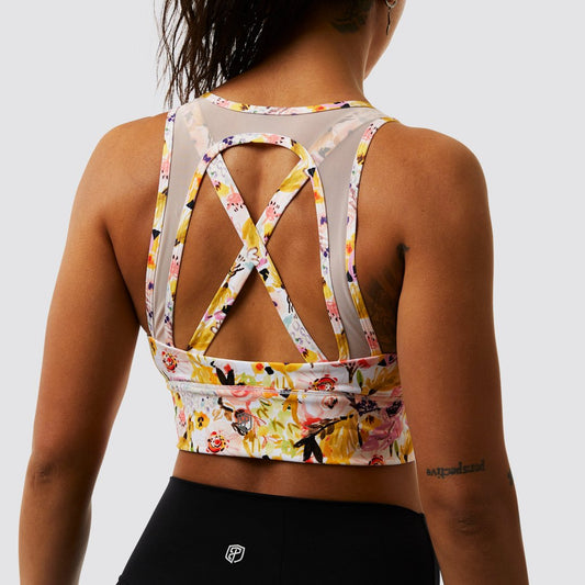 Milk and Muscles Nursing Sports Bra (Watercolor Fields)