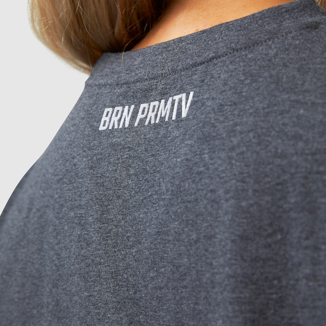 Training Crop Long Sleeve (Dark Heather Grey)