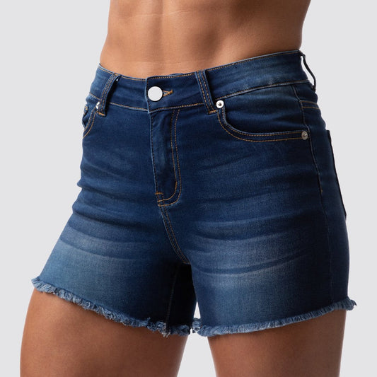 FLEX Stretchy Jean Short (Dark Wash)