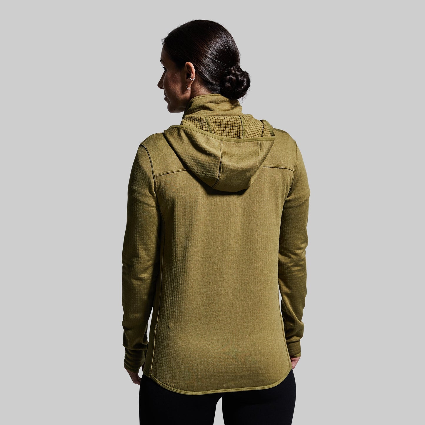 Women's Quiver Half Zip Hoodie (OD Green)