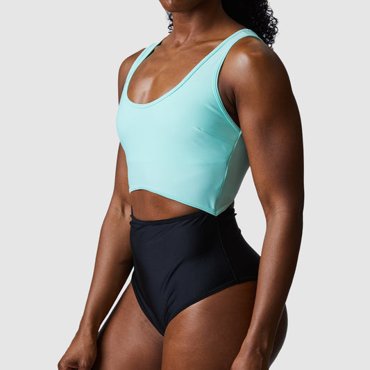 Riptide One Piece Swimsuit (Mint/Black)
