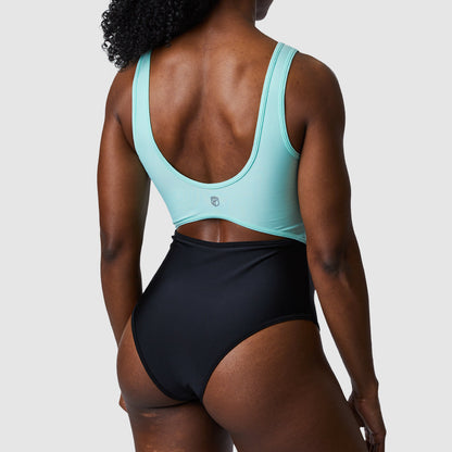 Riptide One Piece Swimsuit (Mint/Black)
